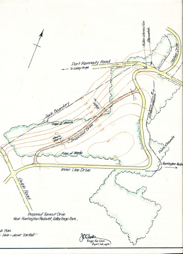 Proposed Turnout Drive Near Huntington Redoubt, Valley Forge Park.