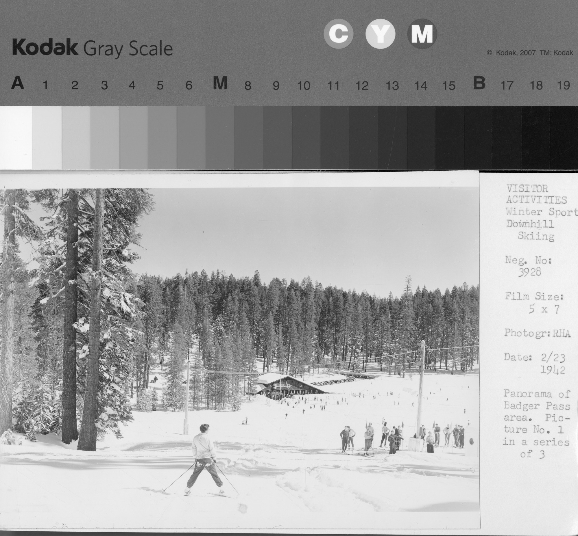 Panorama of Badger Pass area. Picture No. 1 in a series of 3