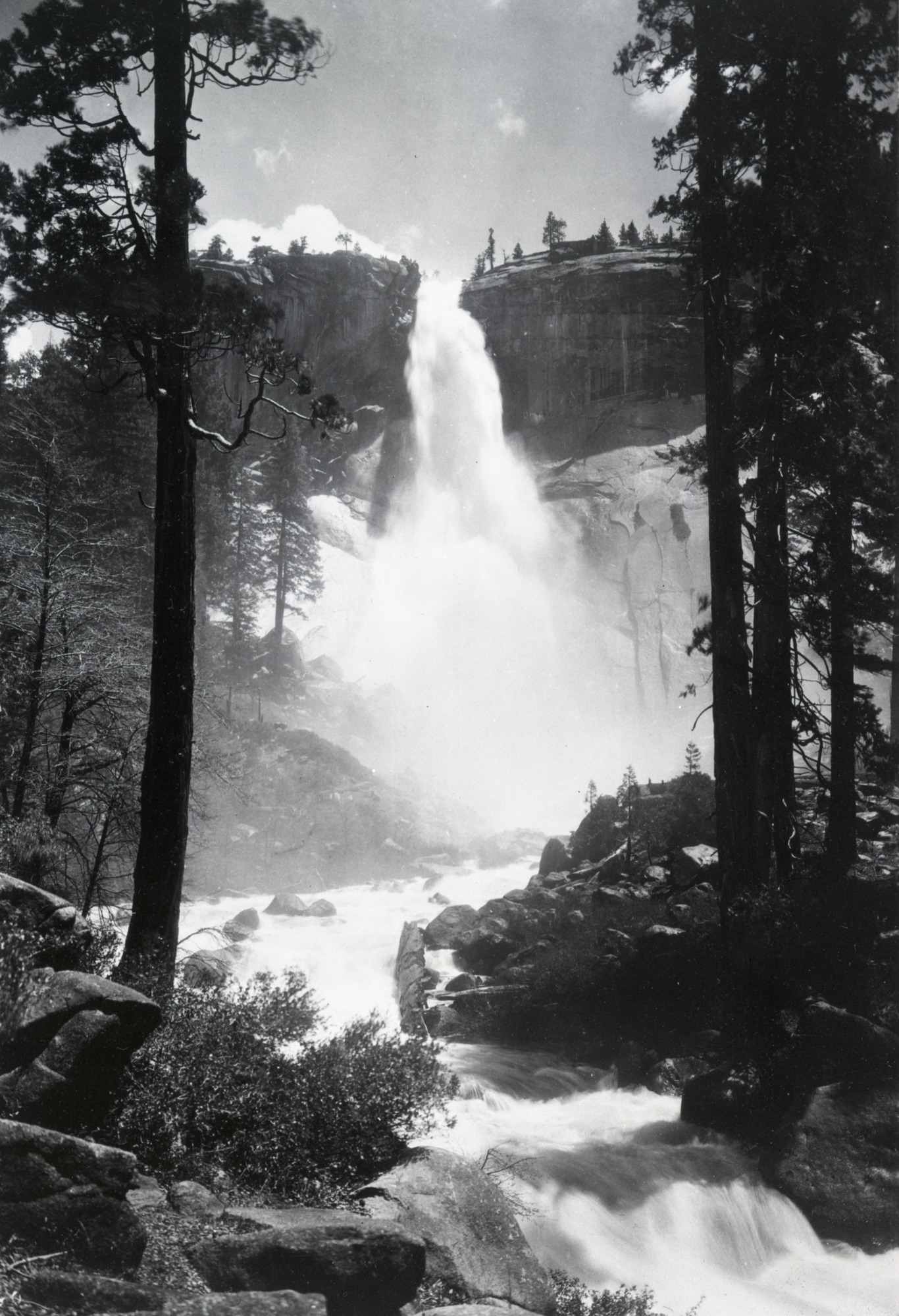Nevada Falls, Yosemite National Park. Requested by Bryant on 1/27/38. Photographed by Cather on 1/28/38.