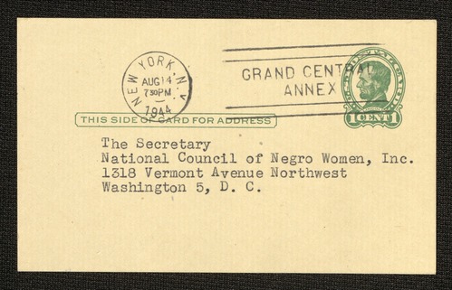 Aframerican Woman's Journal Aug - Nov 1944