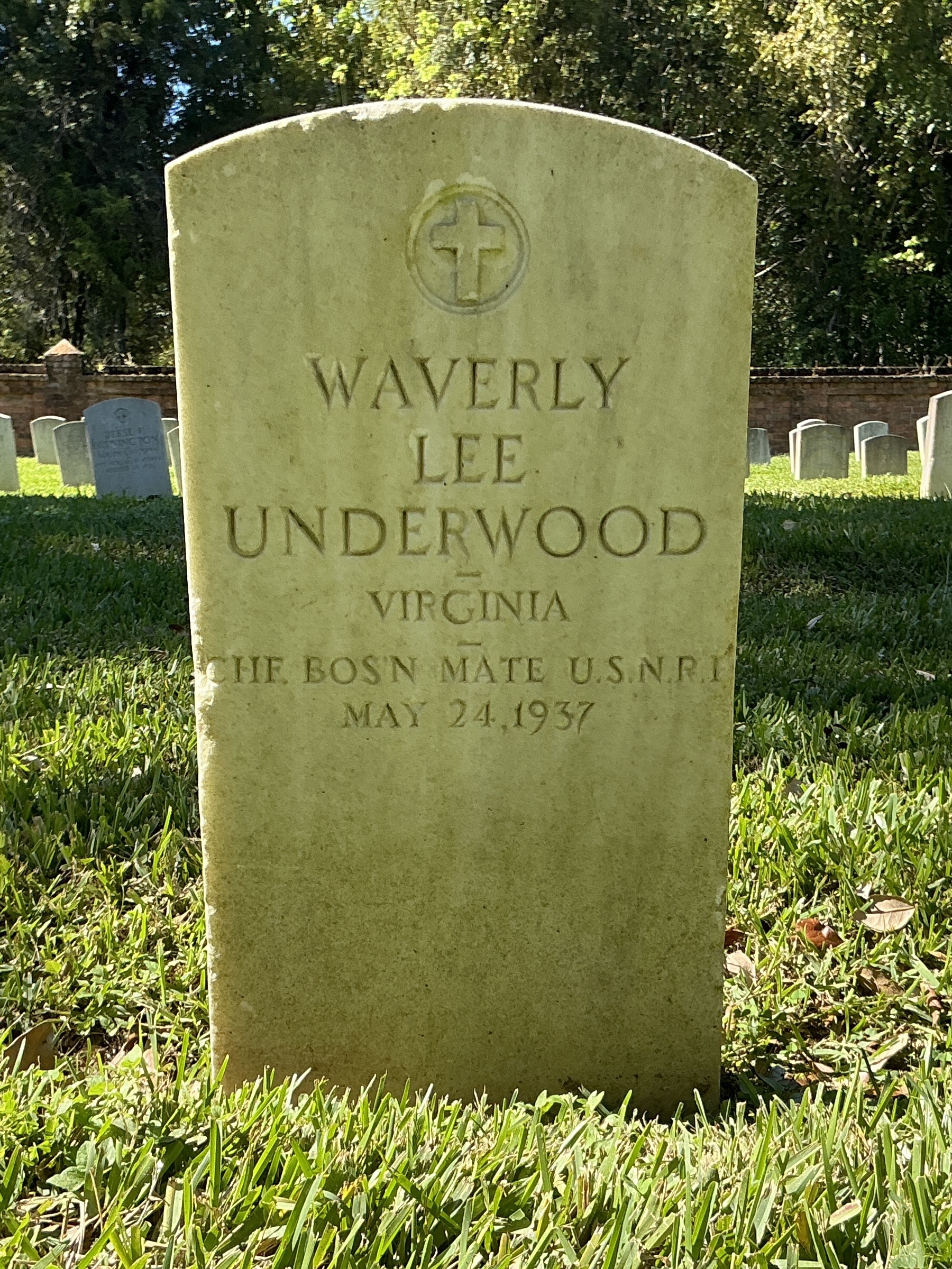 Front of upright marble headstone with flat face.