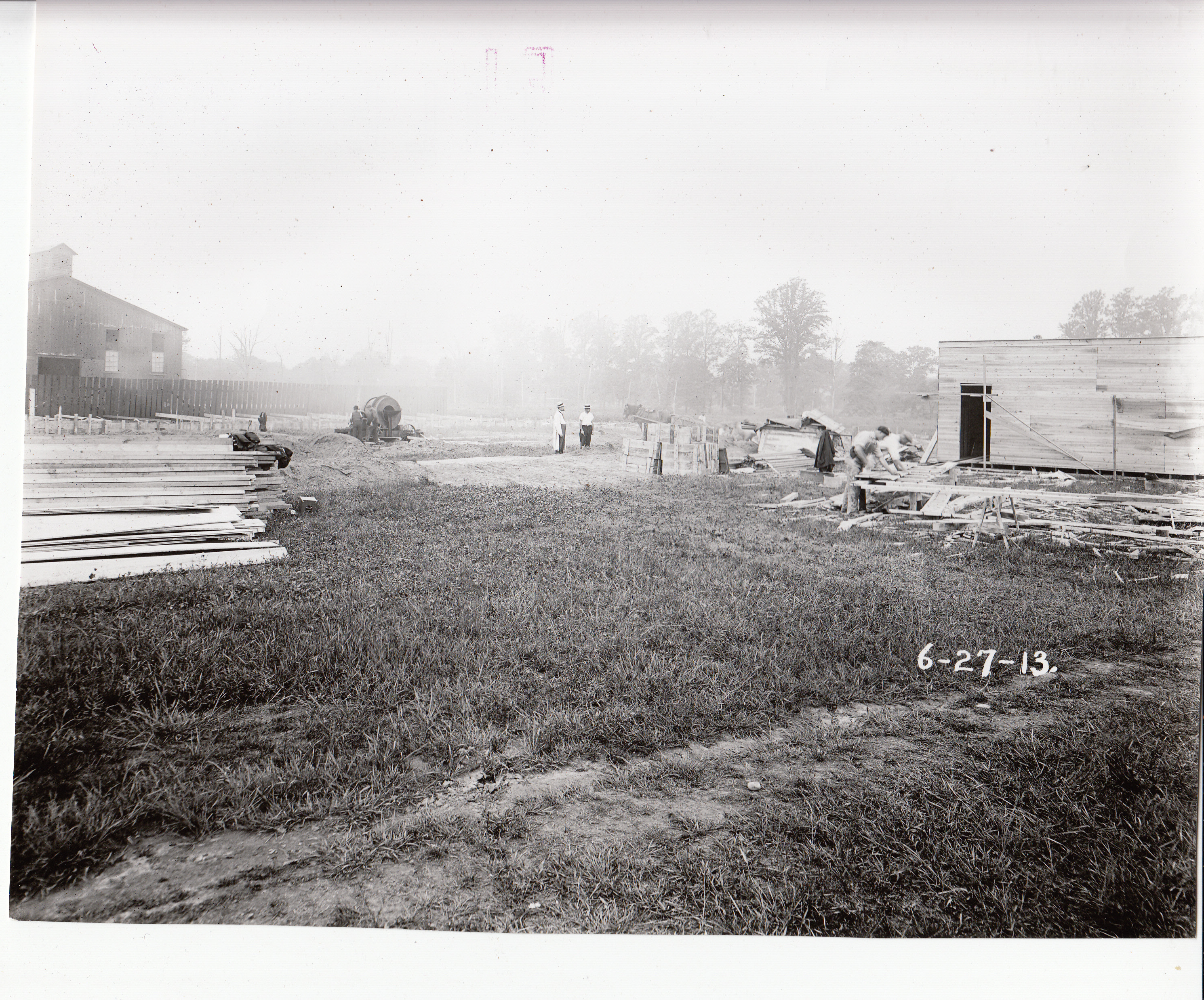 Construction no. 2 at chemical works, Mr. K. [....] directing work.
