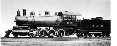 Baltimore & Ohio no. 1705 [2-8-0]