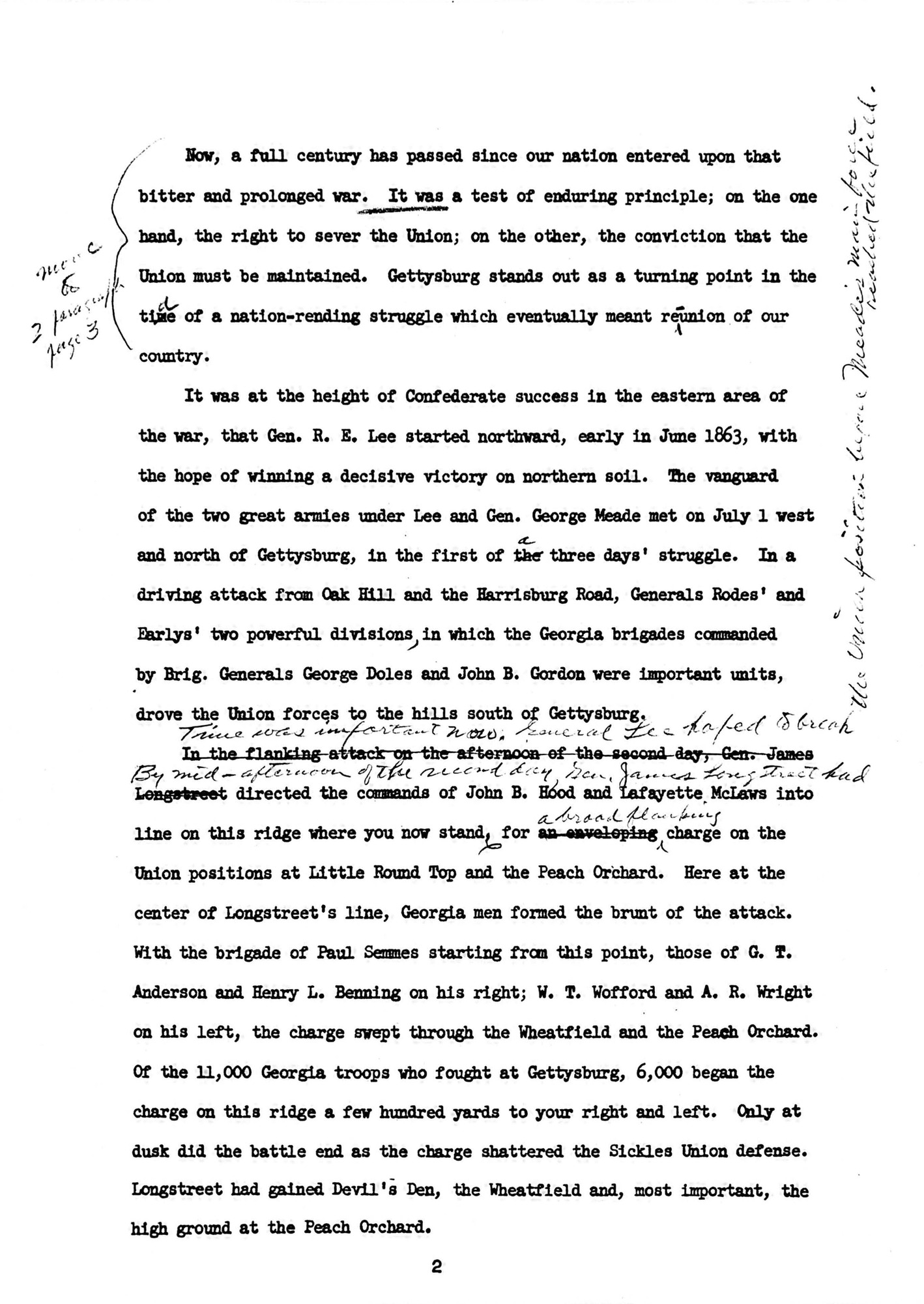 White paper with typed black text