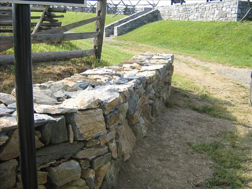 Restoration of Stone Wall alone east side of Roulette Lane