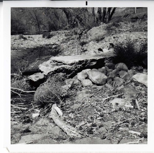 Drain pipe along a river/drainage.