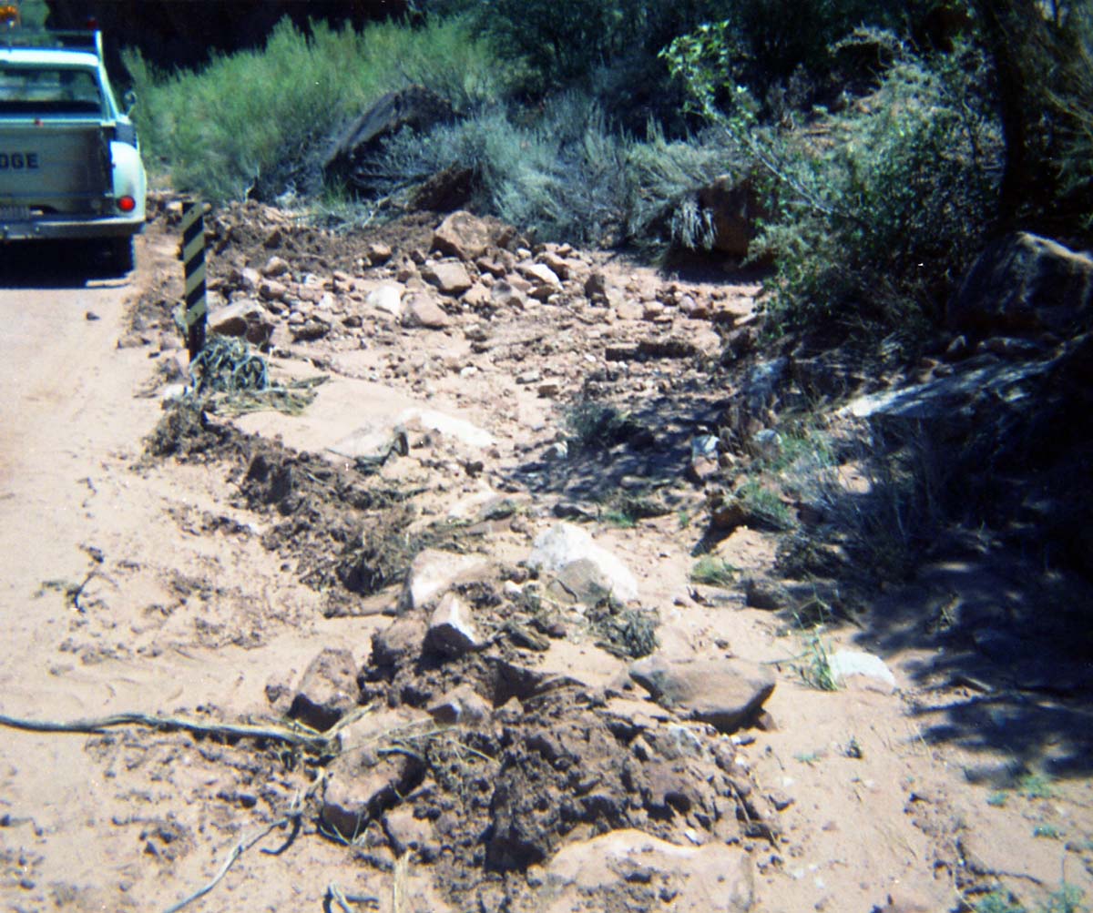 Color Photos of flood damage from the 1972 flood.
