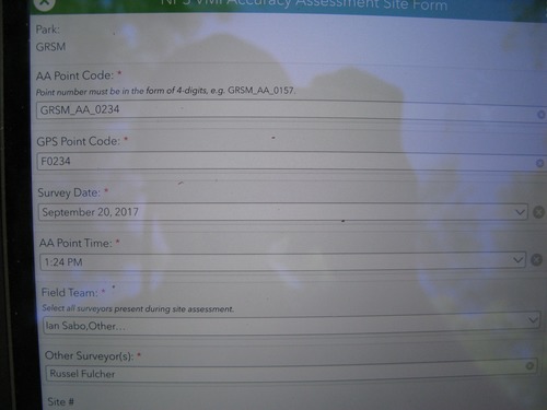 GRSM Accuracy Assessment. Plot Code: GRSM_AA_0234_1