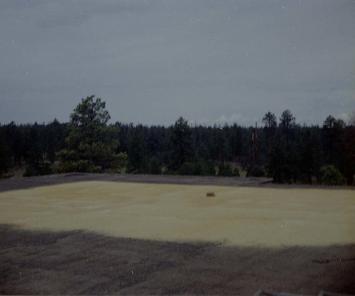 New layer of sealant applied during reroofing project. Bryce Canyon National Park.