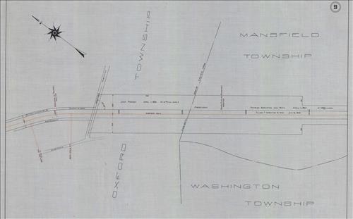 52421.LK--Property Map--Warren Railroad--Washington to Bridgeville, NJ