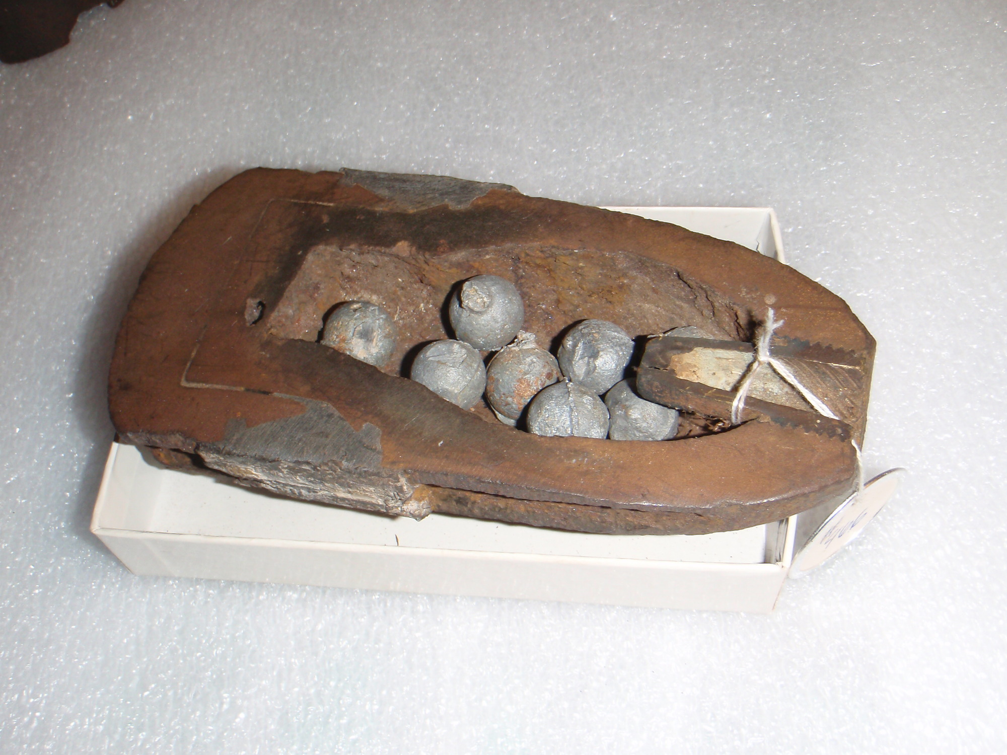 artillery shell with solid shot