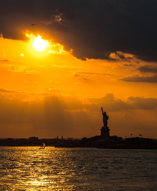 Sunset Over Liberty Island