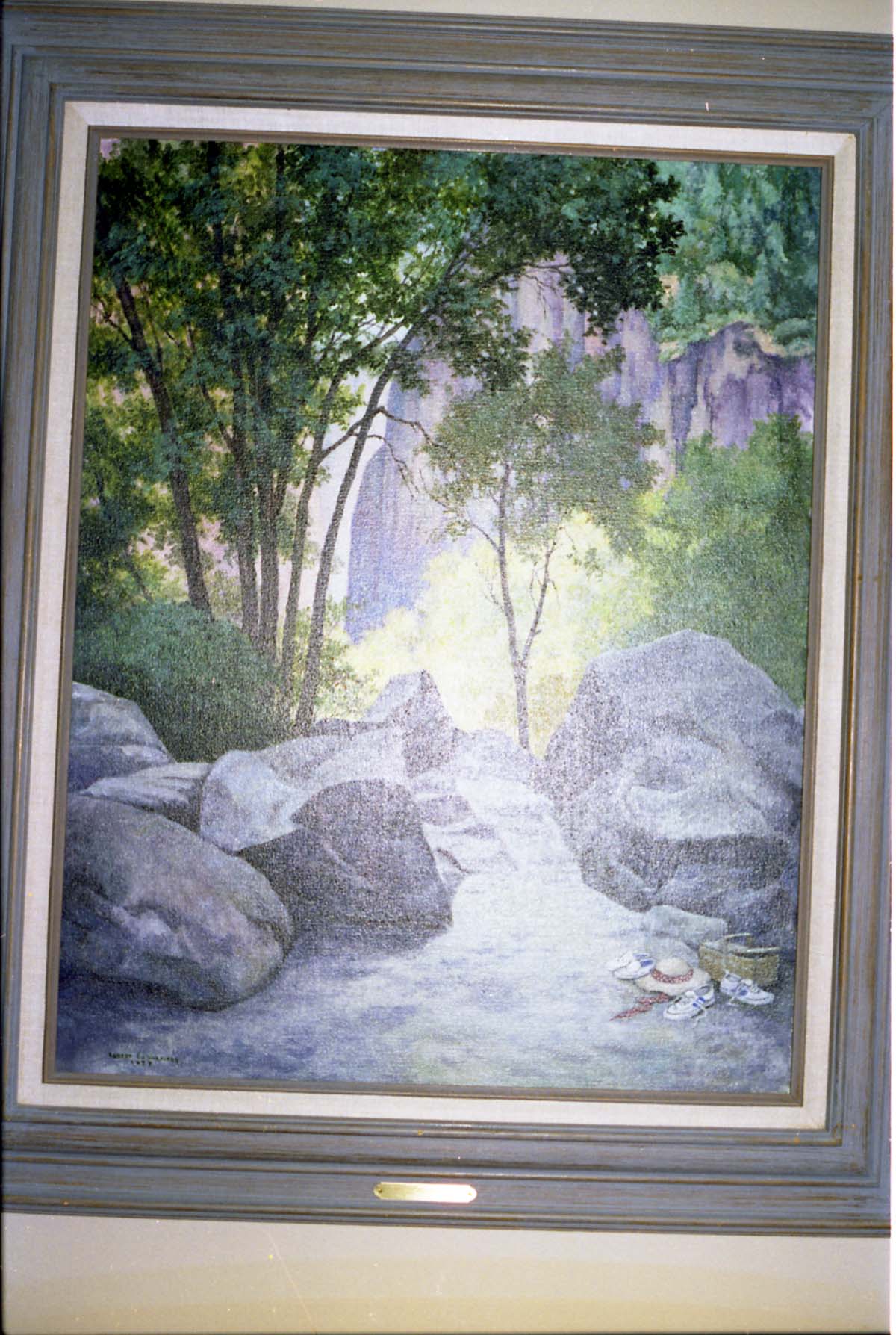 Color Photos of a temporary art exhibit.