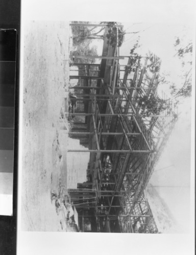 Construction of the Ahwahnee Hotel. Copied February 8, 1985 by Michael Dixon from Y.P. & C. Co. Archives.