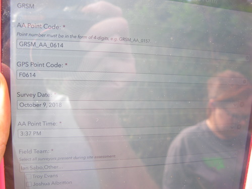 GRSM Accuracy Assessment. Plot Code: GRSM_AA_0614_1