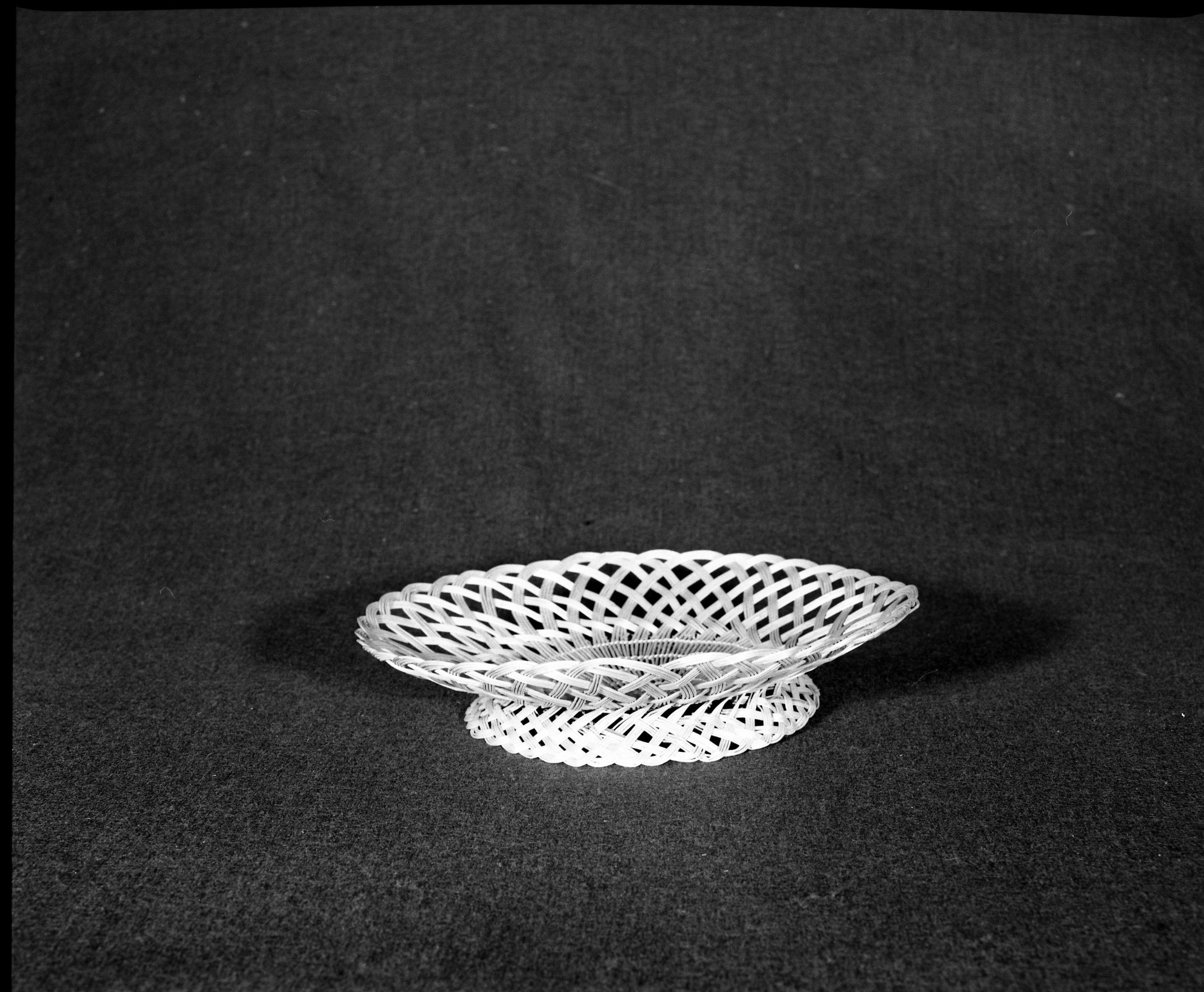 Marie Rozier Collection, Catalog No. 116. Object: Yurok twined plaque. Dimensions: 11 x 2". Materials: Hazel shoots. Collection History: Alice Reade Collection. Photographed by Michael Dixon in December 1982. Catalogued by Craig Bates and Barbara Beroza. Yosemite Collections, National Park Service.