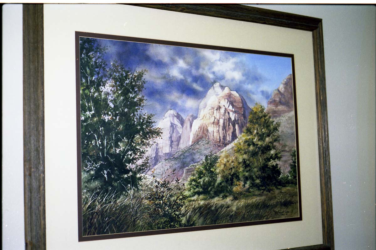 Color Photos of a temporary art exhibit.