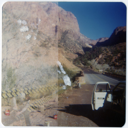 Vehicle pull-off during road repairs.