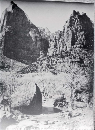 BW Photos of the Court of the Patriarchs - 35mm.