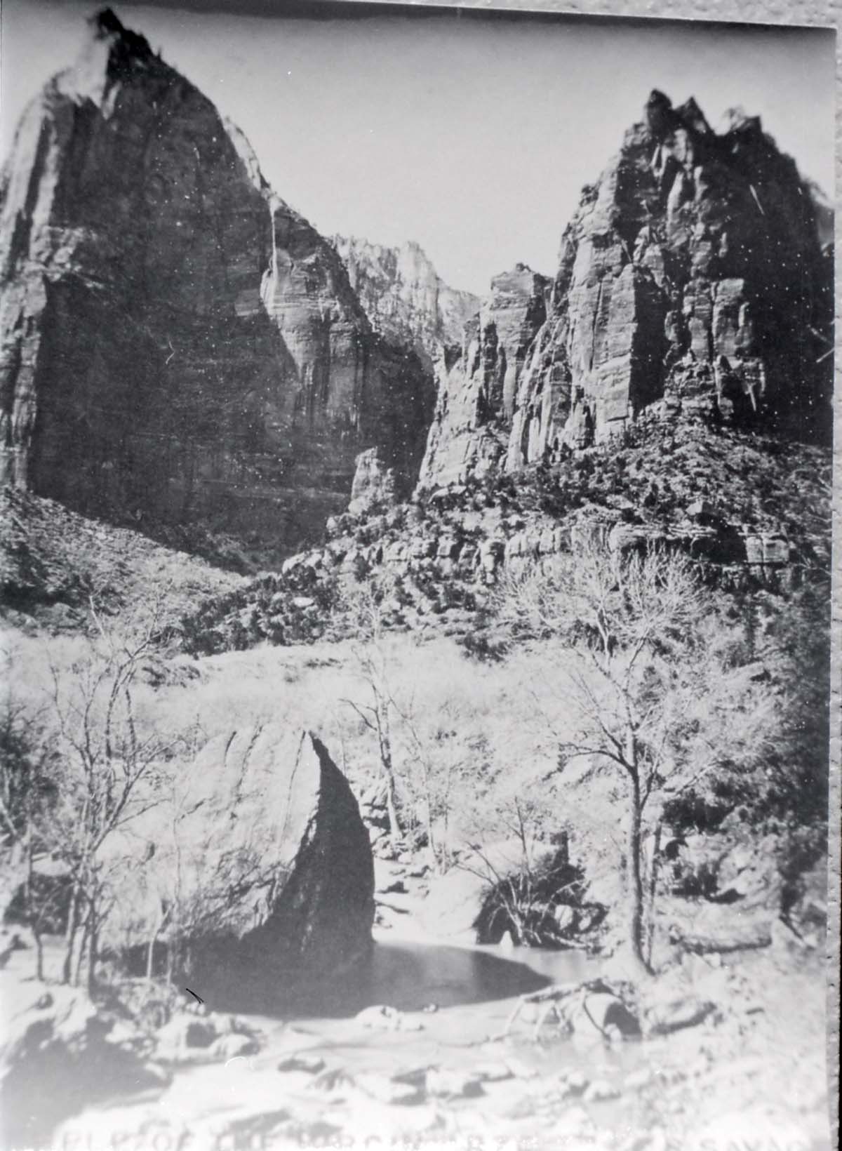 BW Photos of the Court of the Patriarchs - 35mm.