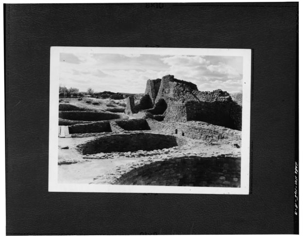 West Ruin at Aztec Ruins National Monument in 1940s