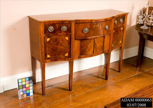 Federal Mahogany and Satinwood Inlaid Sideboard from the Adams National Historical Park Collection