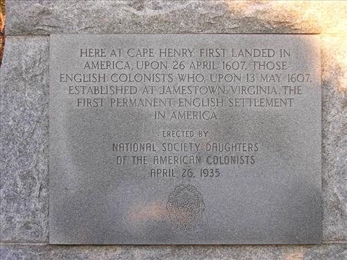 Cape Henry Memorial in April 2009