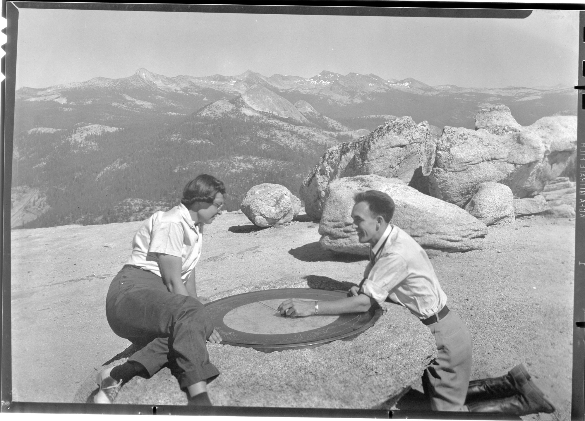 Different view of new view finder on top of Sentinel Dome.