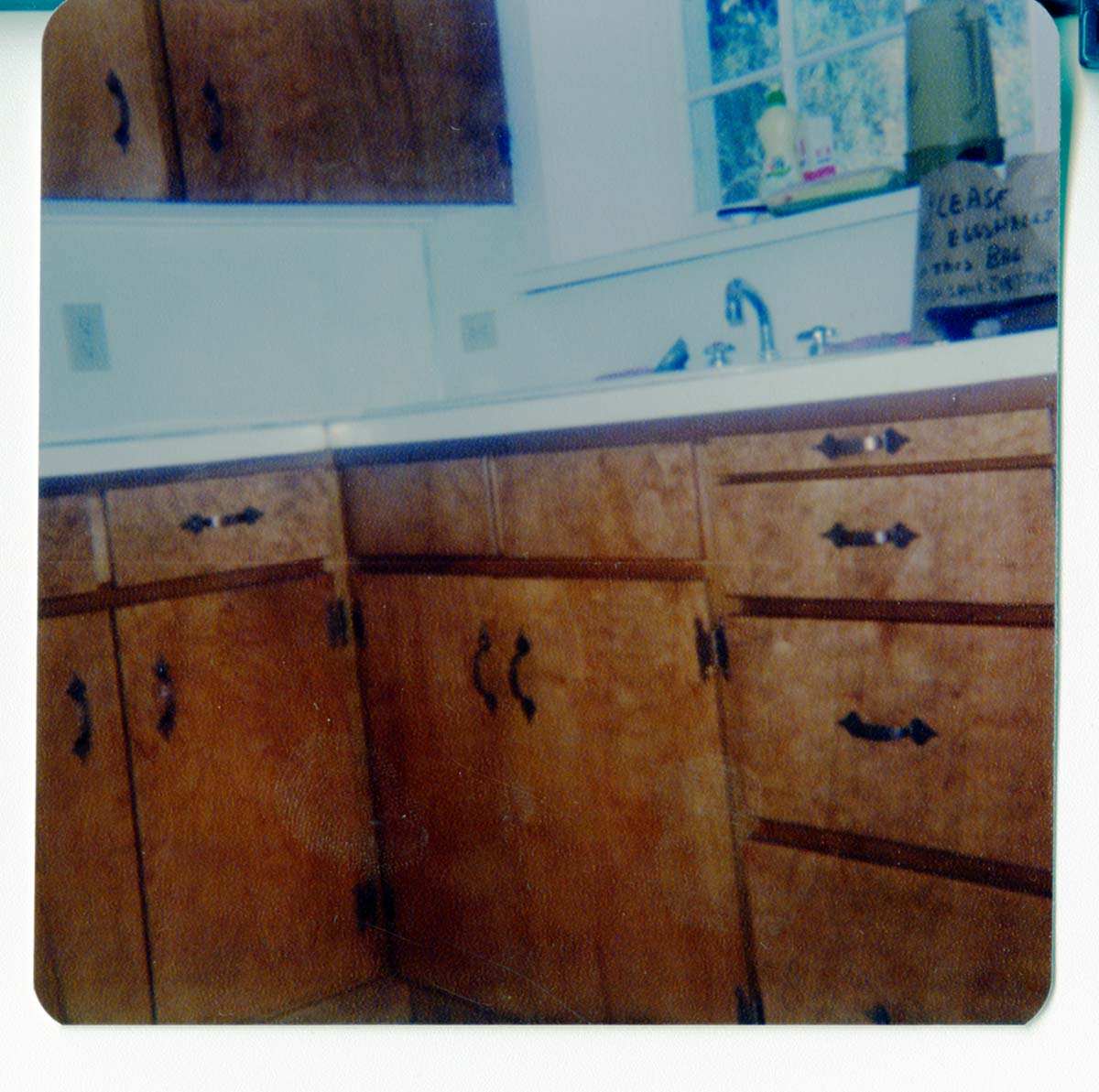 Kitchen cabinets in Zion housing.