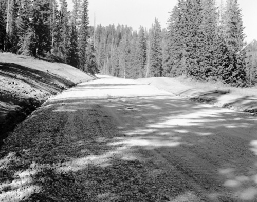 Road construction work on Dugway Hill.