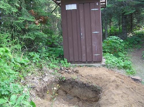 Typical privy maintenance Isle Royale NP.