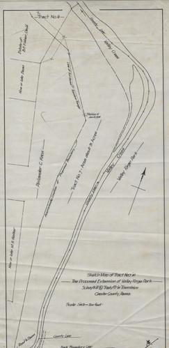Sketch Map Tract Not in Proposed Extension of Valley Forge Park
