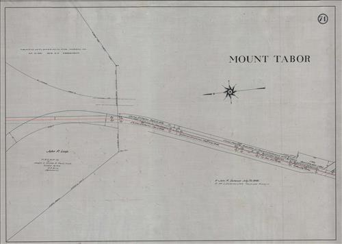 52433.LK--Property Map--Morris and Essex Railroad--Mount Tabor to Dover, NJ
