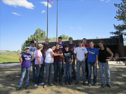 FY14 YCC Activities including landscape re-design of Bighorn Canyon NRA Visitor Center grounds.