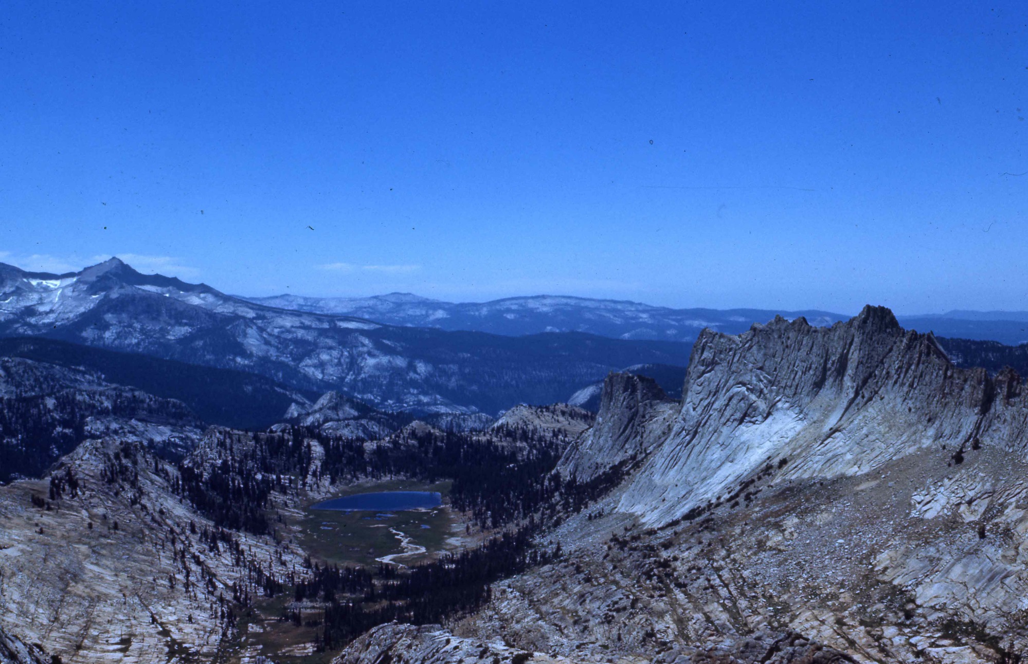 Matthes Lake from Cockscomb Peak