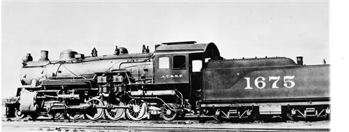 011/001.021--Atchison, Topeka & Santa Fe Railroad Locomotives [GROUP 4]