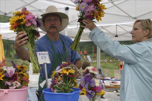 Countryside Conservancy vendors at the Countryside Farmers' Market in Peninsula, Ohio