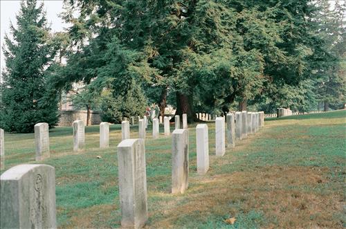 Headstones of soldiers killed at the Battle of Gettysburg, Gettysburg National Cemetery