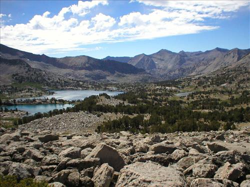 Woods Lake and Basin in Aug. 2003, Sequoia and Kings Canyon National Park