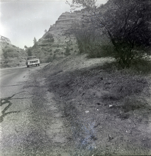 East side road repair and turn out construction.