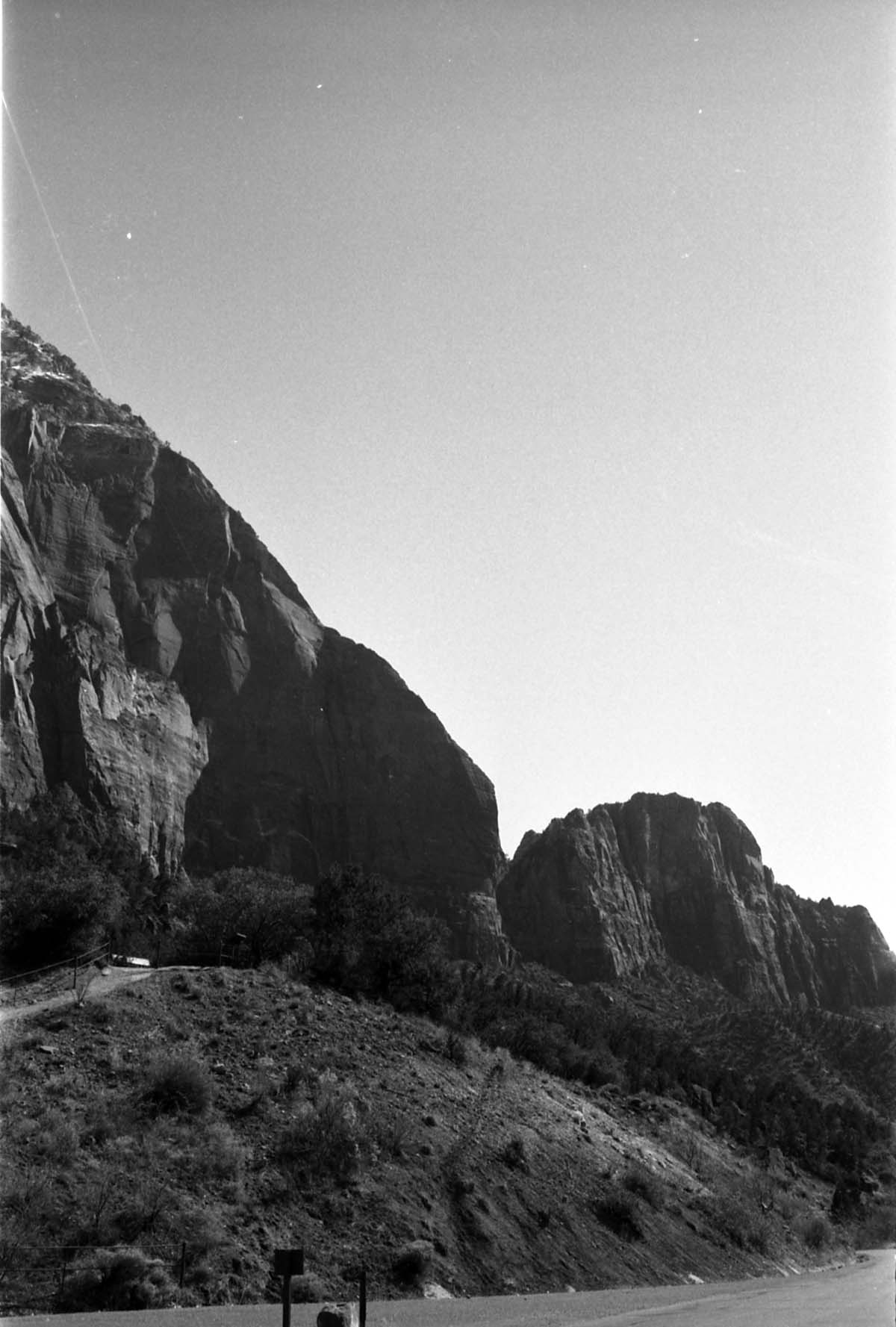 BW Photos of Zion Canyon. 35mm.