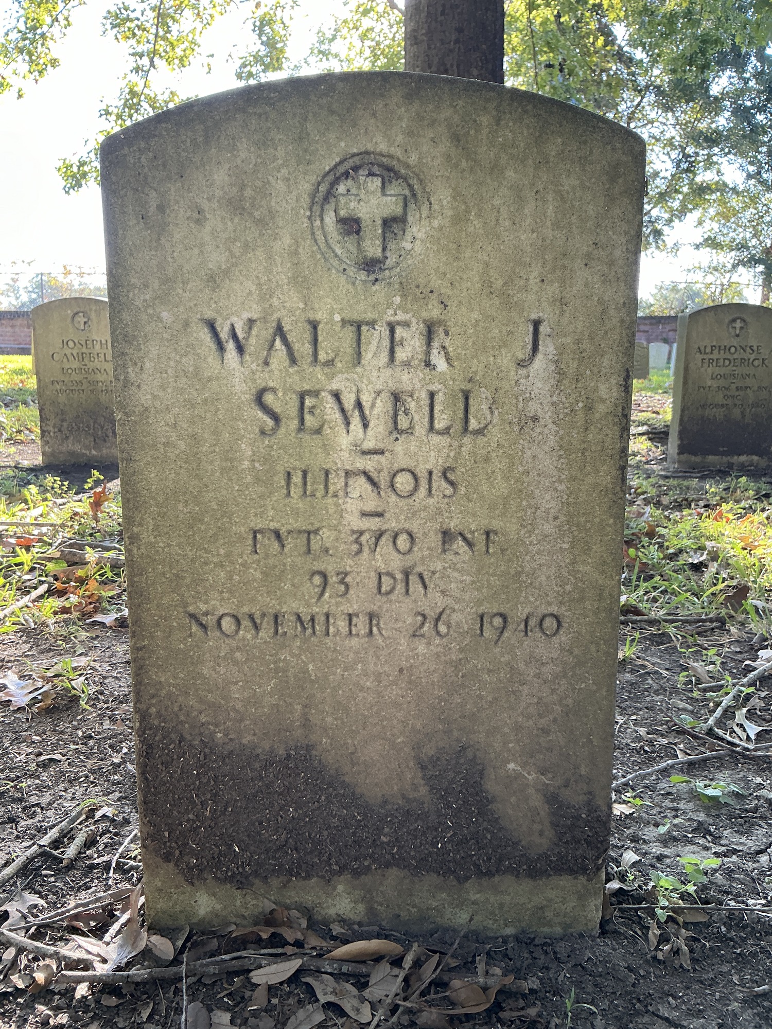 Front of upright marble headstone with flat face.