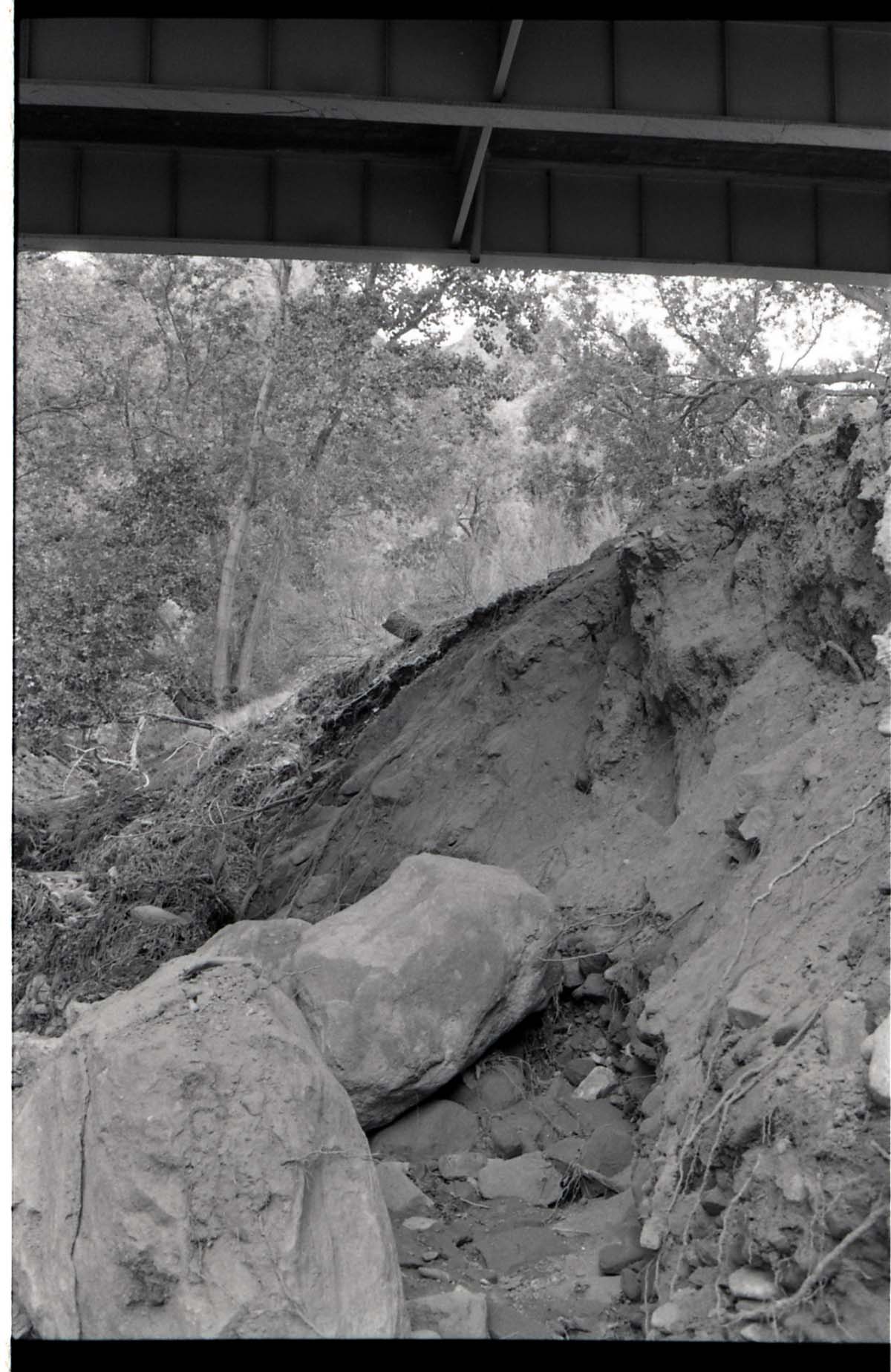 BW Photos of the damage from the Oak Creek flash flood of 1989.