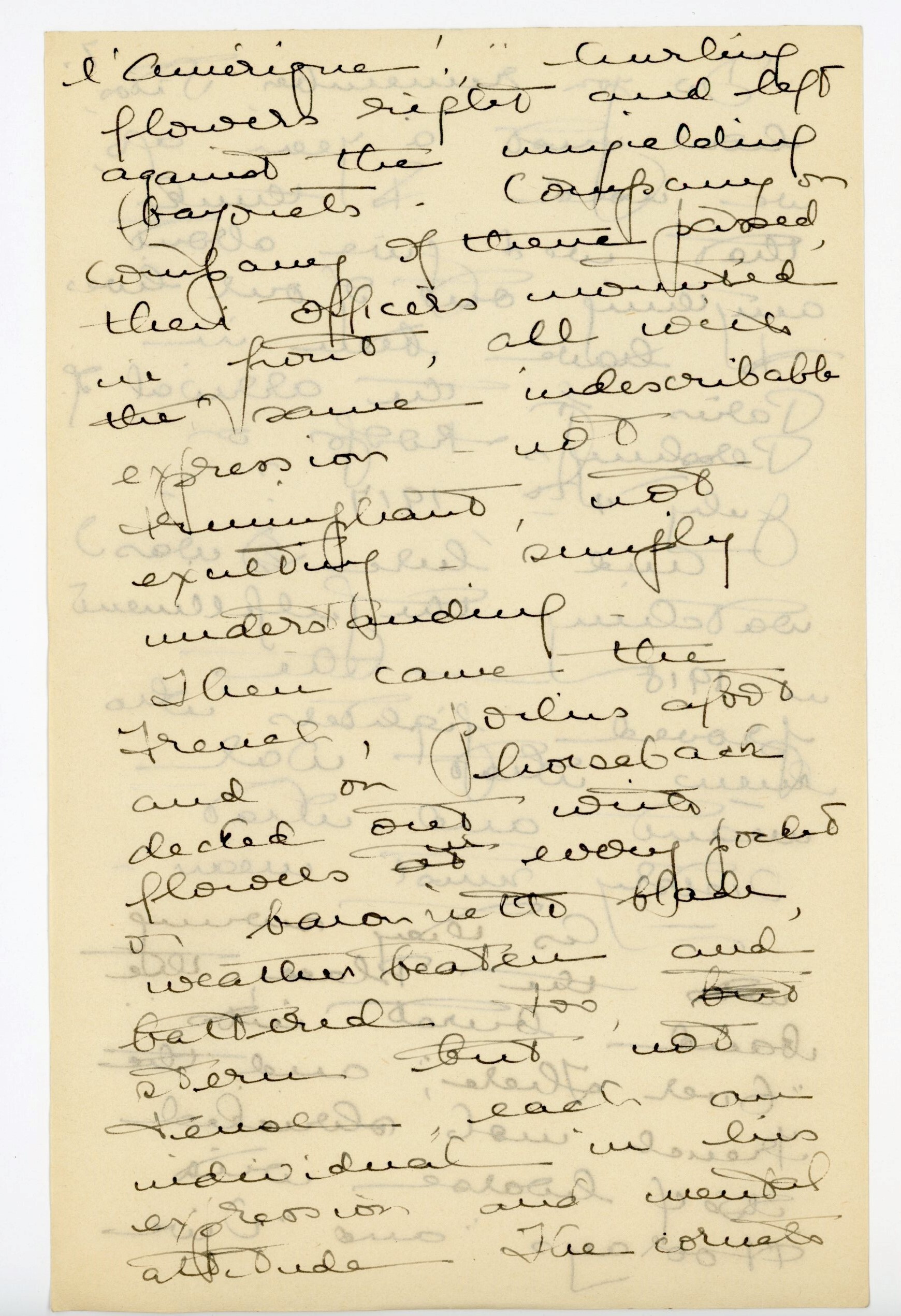 Manuscript letter