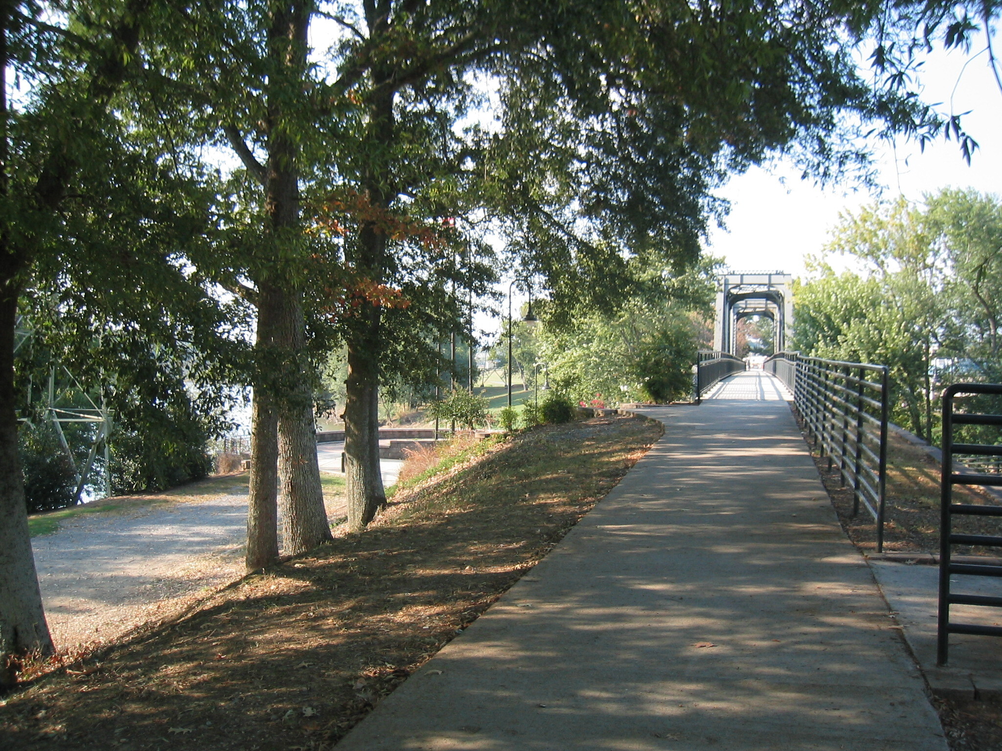A path leading to a bridge.