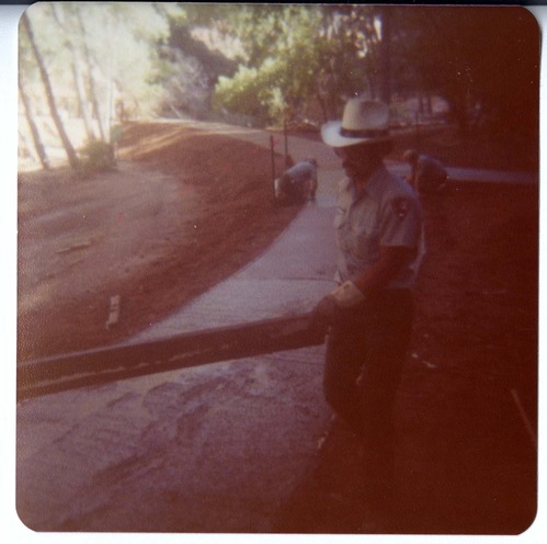 NPS personnel working on the Kayenta connector trail.