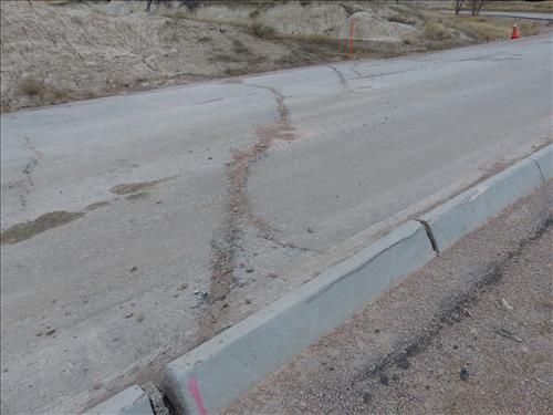 BADL-Loop Road Frost Heaves and Sunken Areas
