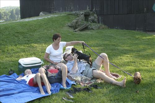 Music in the Meadow concert attendees and their dogs at Cuyahoga Valley National Park