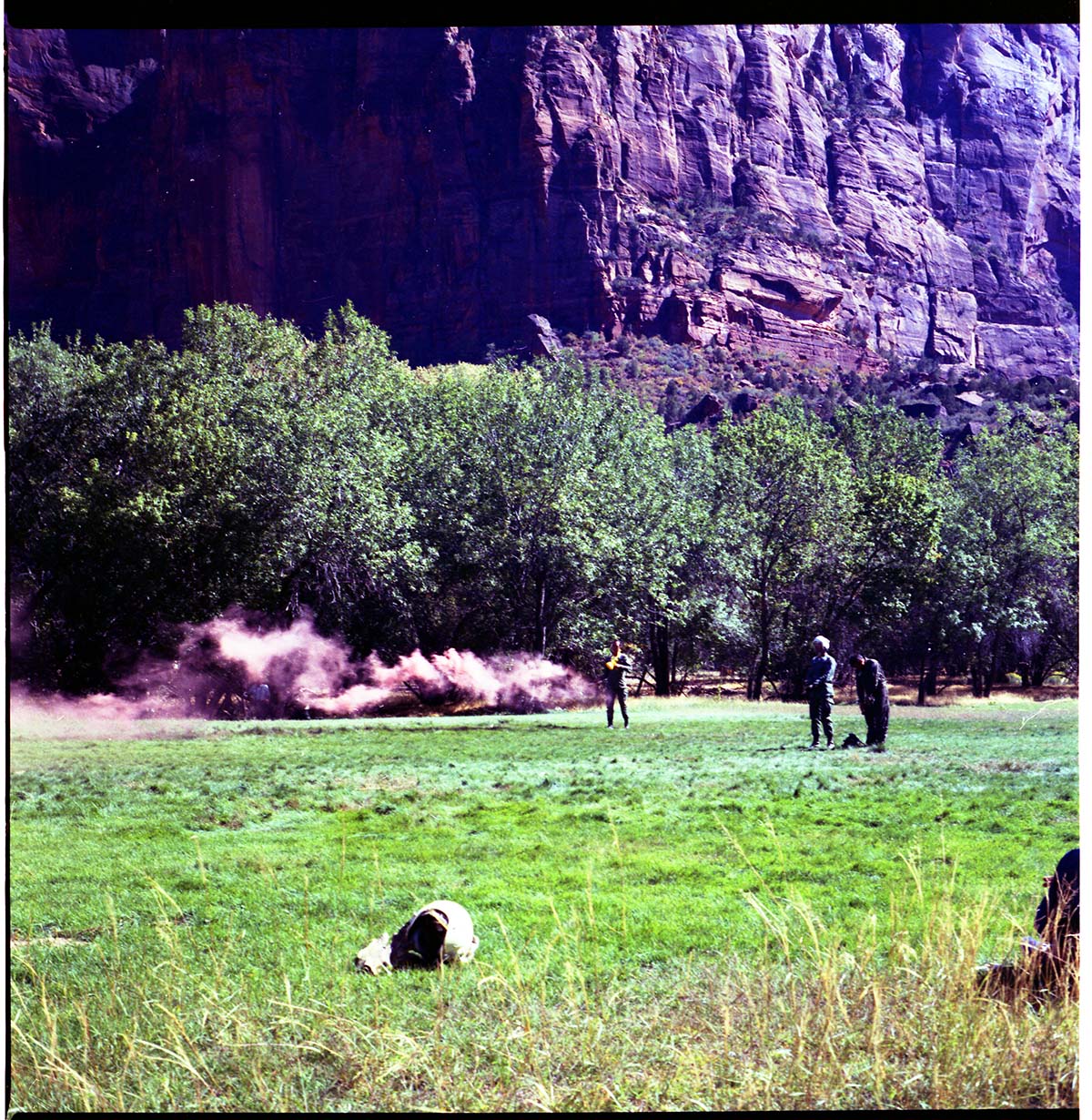 Color photos of the United States Air Force (USAF) helicopter used in the F111 crash retrieval operation in Zion.