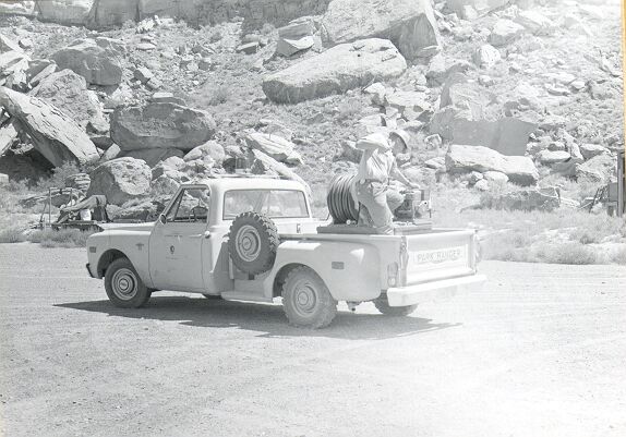 Use of Slip-On Firefighting Pumper by a Park Employee